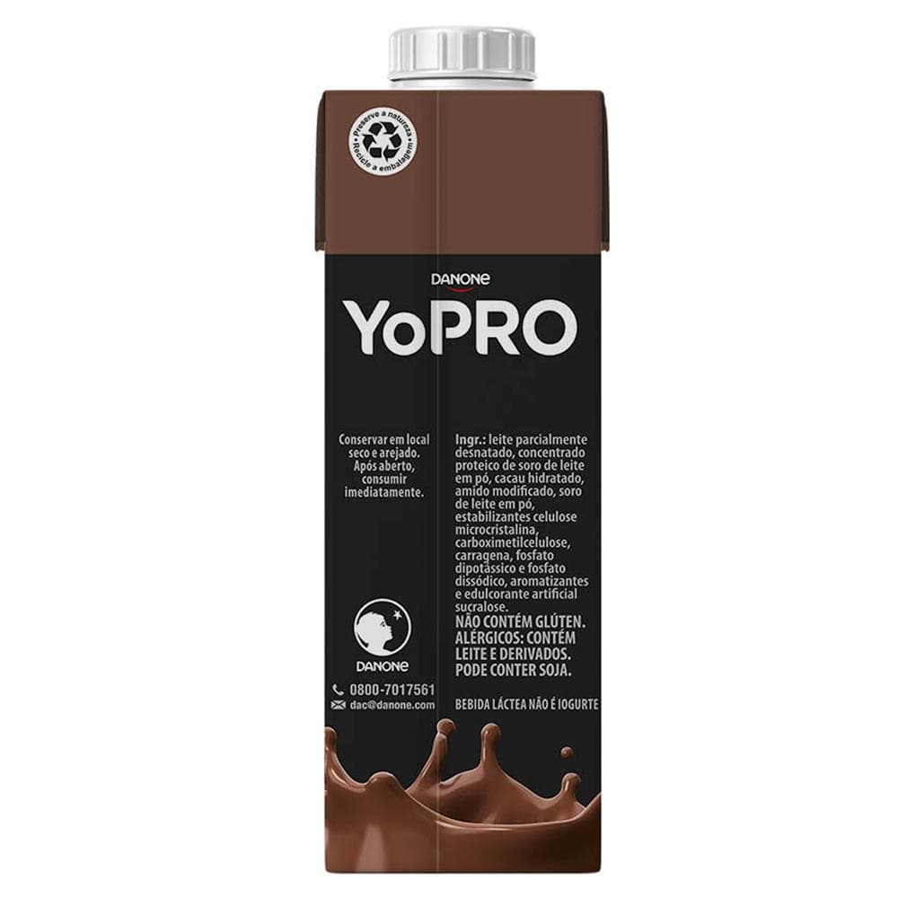 Bebida láctea YoPRO 15g Chocolate 250ml