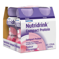 Nutridrink Compact Protein Morango Cluster c/4 un.