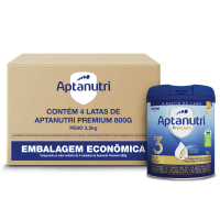 Aptanutri Premium 3 800g - 1-3 anos - 4 Unidades