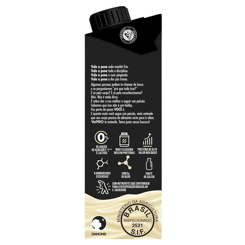 Bebida láctea YoPRO Baunilha 250ml