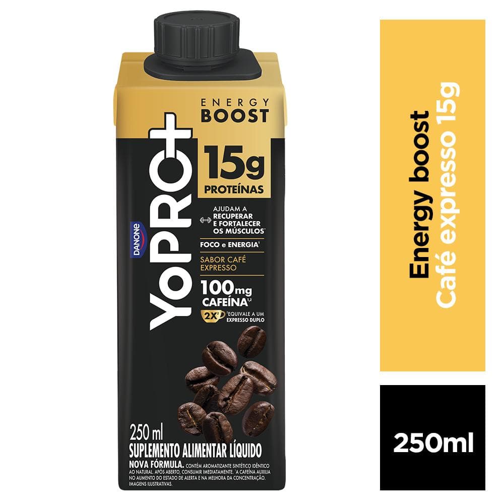 YoPRO Energy Boost Café Expresso 15g de Proteínas 250ml