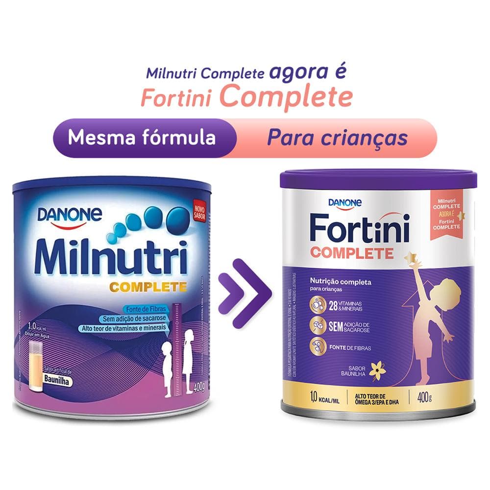 Fortini Complete Baunilha 400g