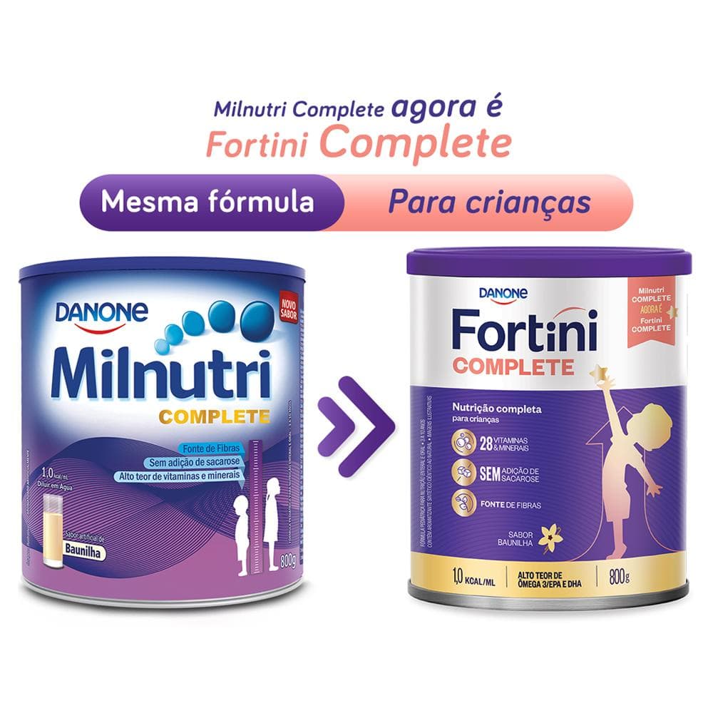 Fortini Complete Baunilha 800g